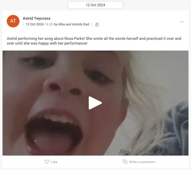 Rosa Parks video in Evisense