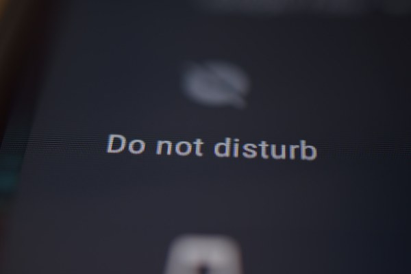 Do not disturb notifications off